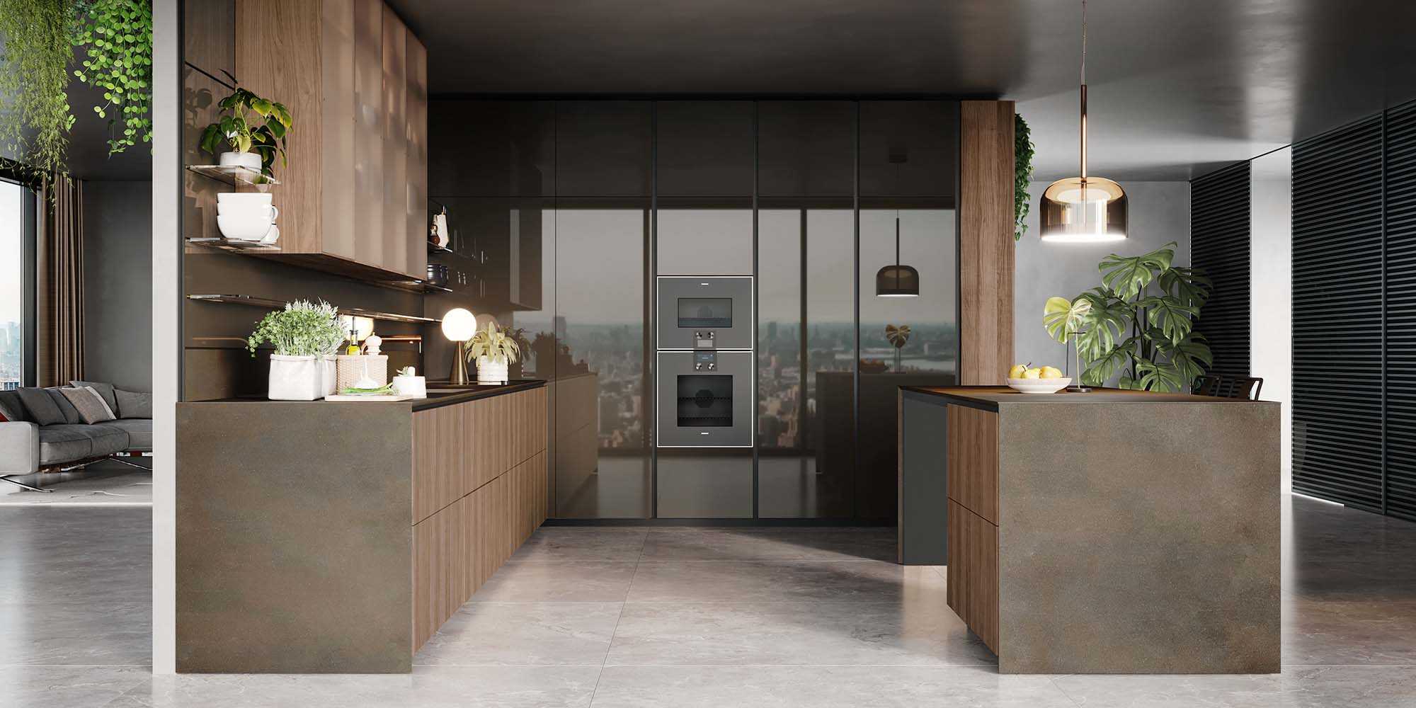 Forma Mentis kitchen lateral Valcucine moden kitchens