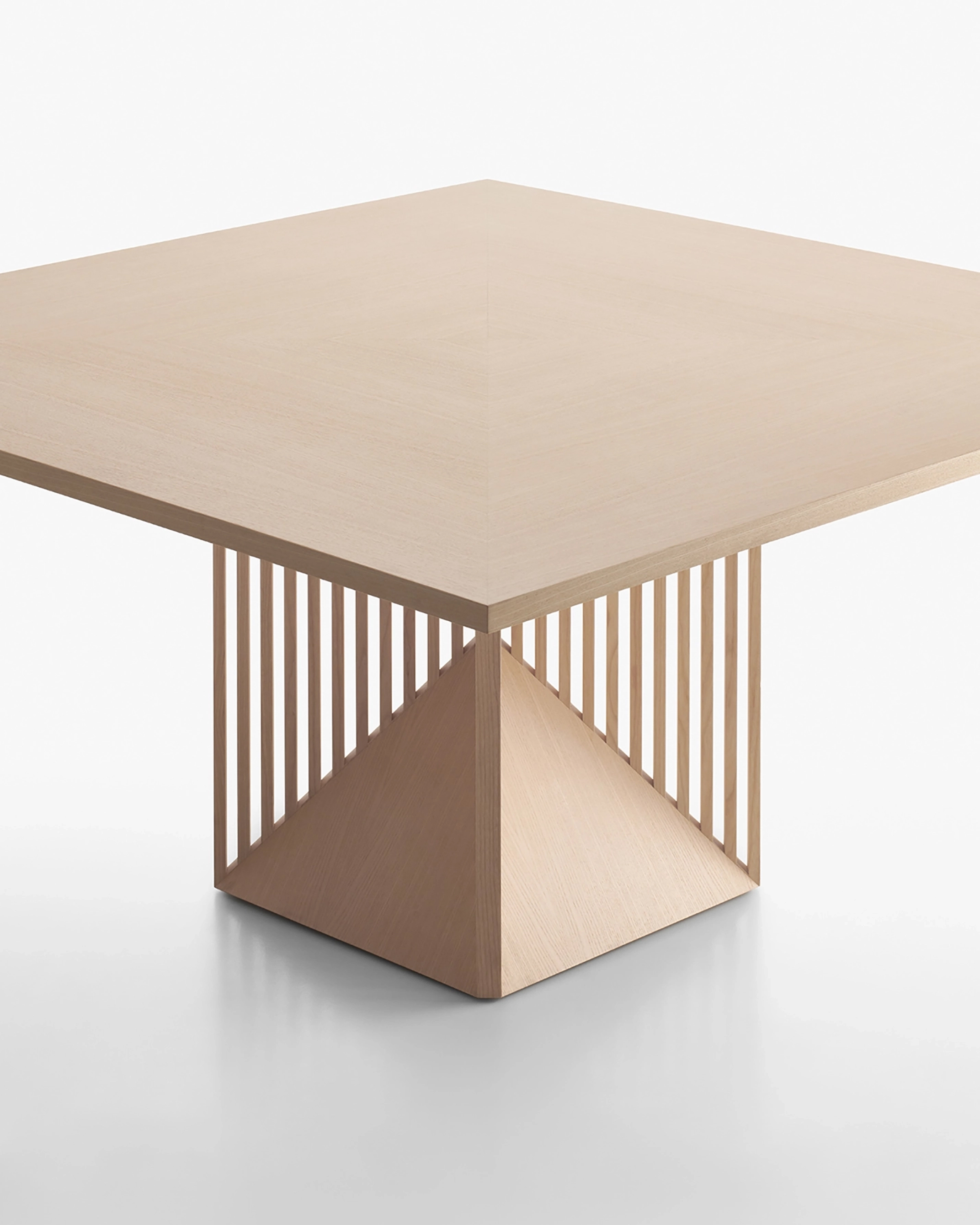 Plus prodotto maestro square table bleached wood