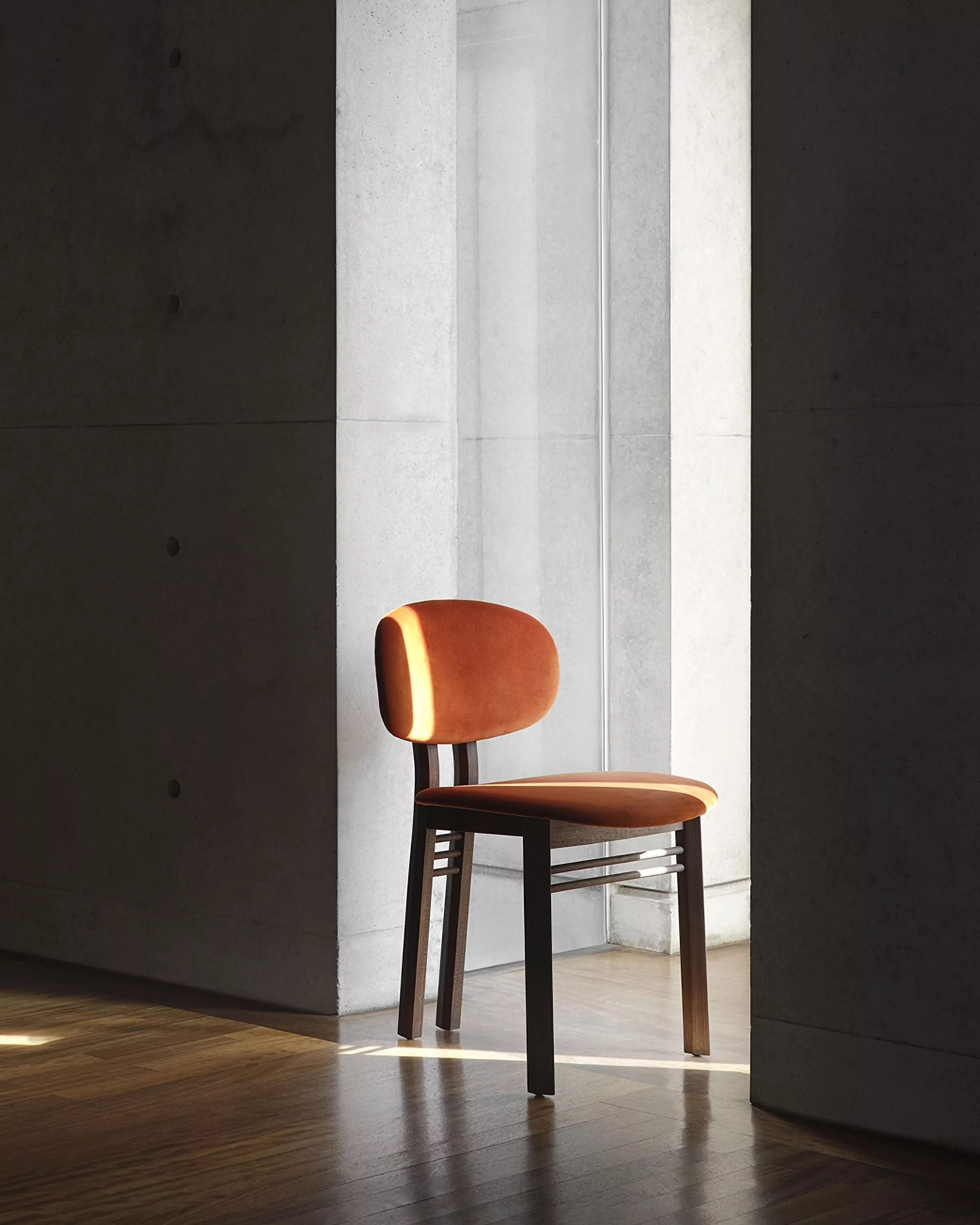 Acerbis website gallery med chair orange fabric 4