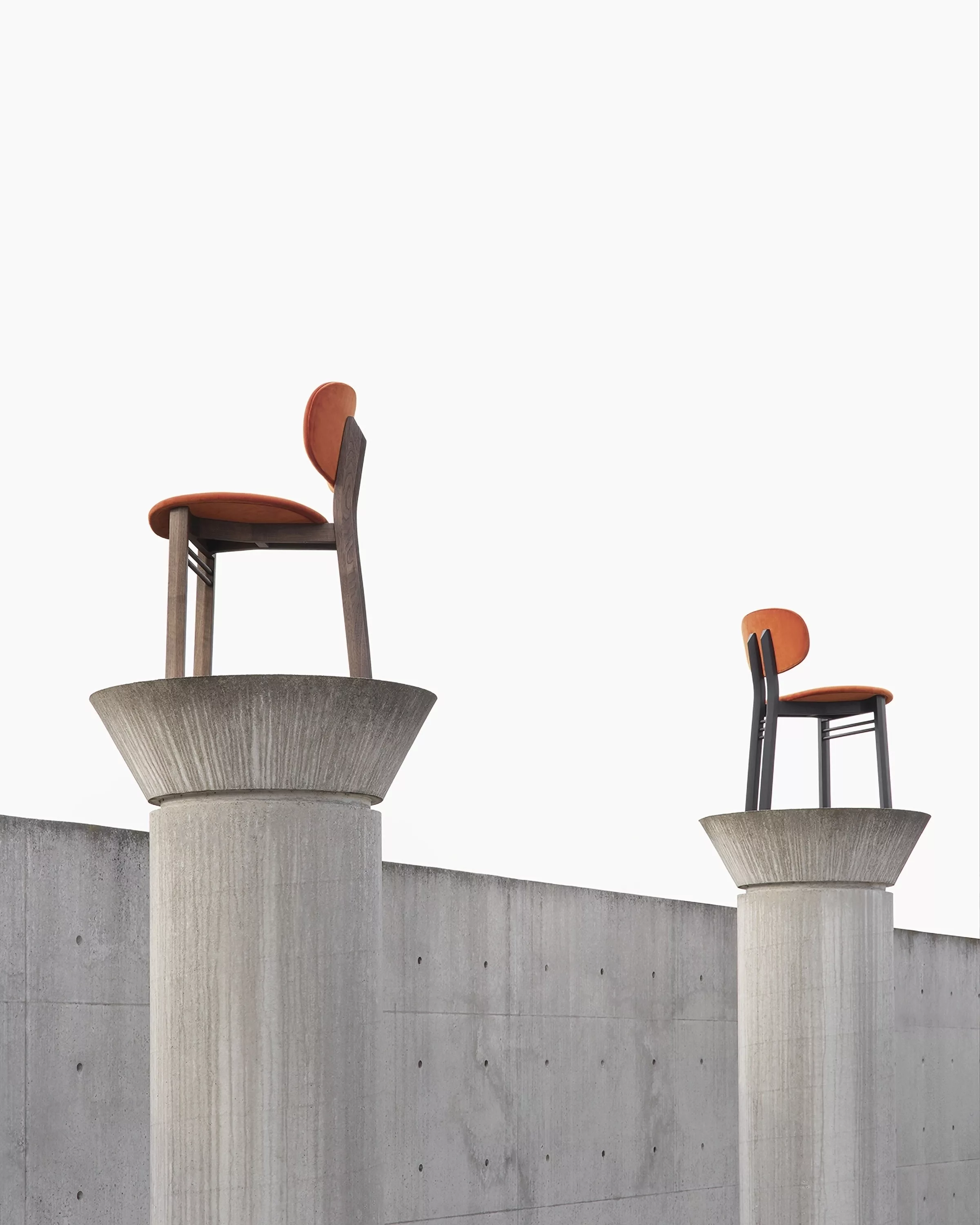 Acerbis website gallery med chair orange fabric 5