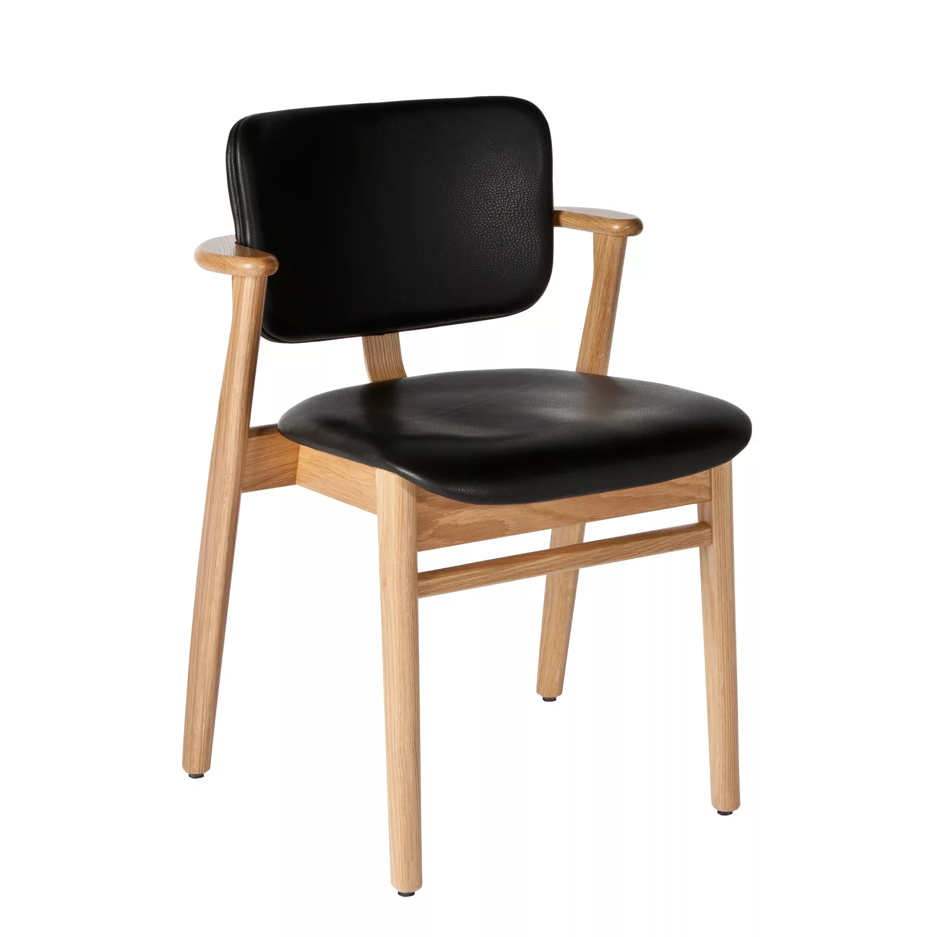 Domus Chair black leather upholstery WEB 1977827