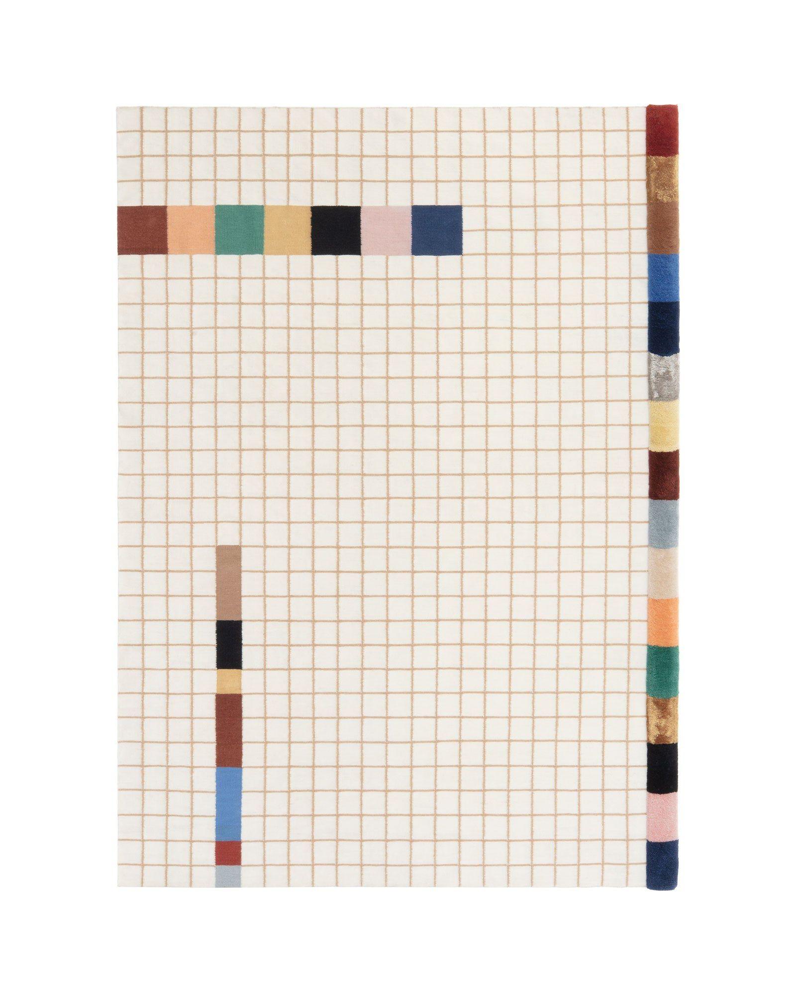 Cc tapis Raag collection Doshi Levien rectangular rug grid2