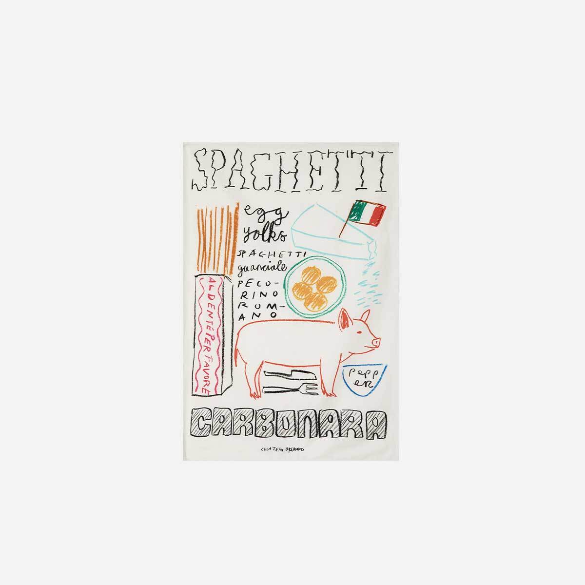 Tea Towel Spaghetti Chateau Orlandox SPOTTI