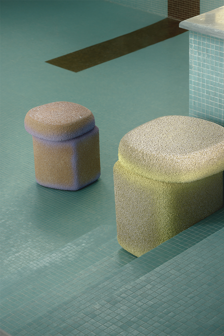 Cimento Lazzaro stools ambient 2