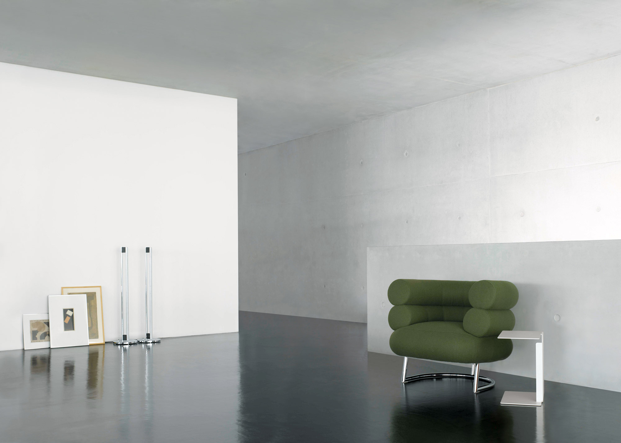 Classi Con tube light floor lamp bibendum armchair diana b side table white 1 photo popinger