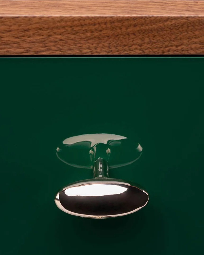 053 S Classon Low Chest by Jason Miller in Danish oiled walnut and forest painted hdf detailx2web 1 1800x1800 1