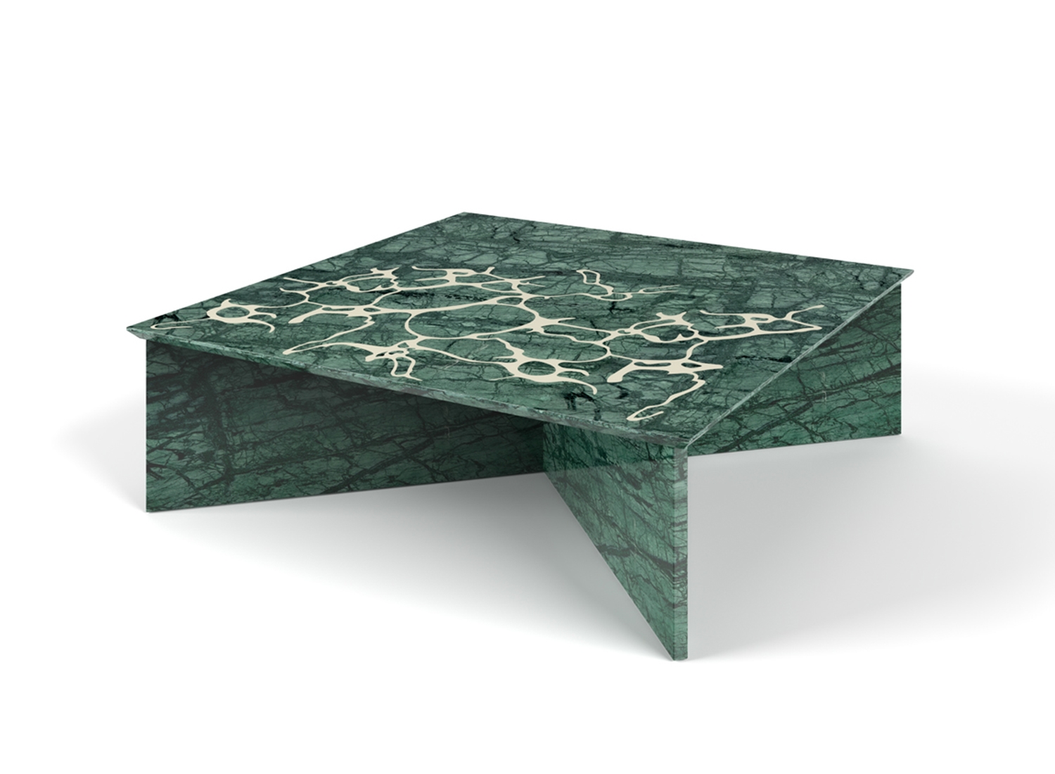 MARBLE MARBLING TABLE SQUARE H30 V GUATEMALA 1