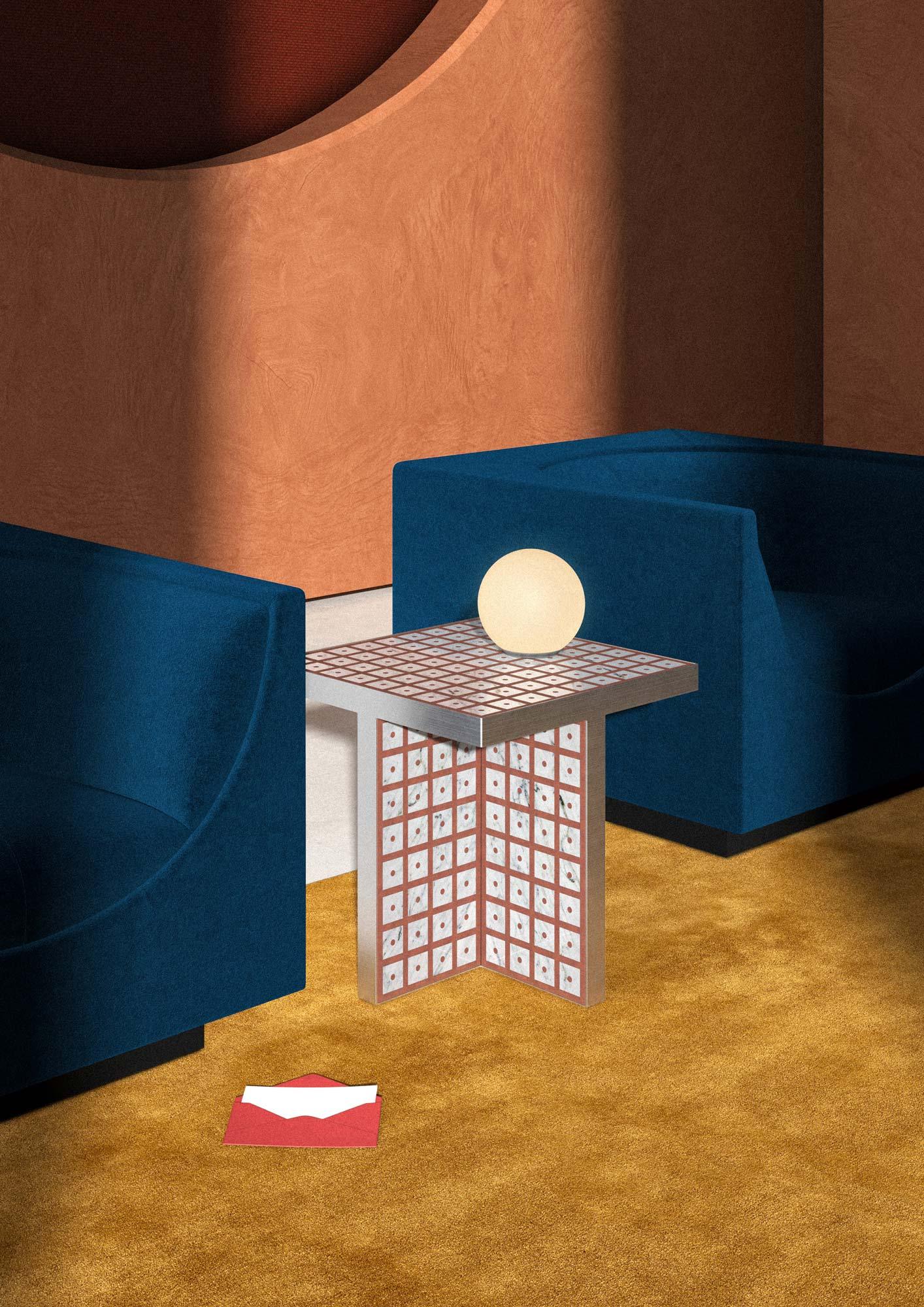 DELSAVIO STANDARD SIDE TABLE