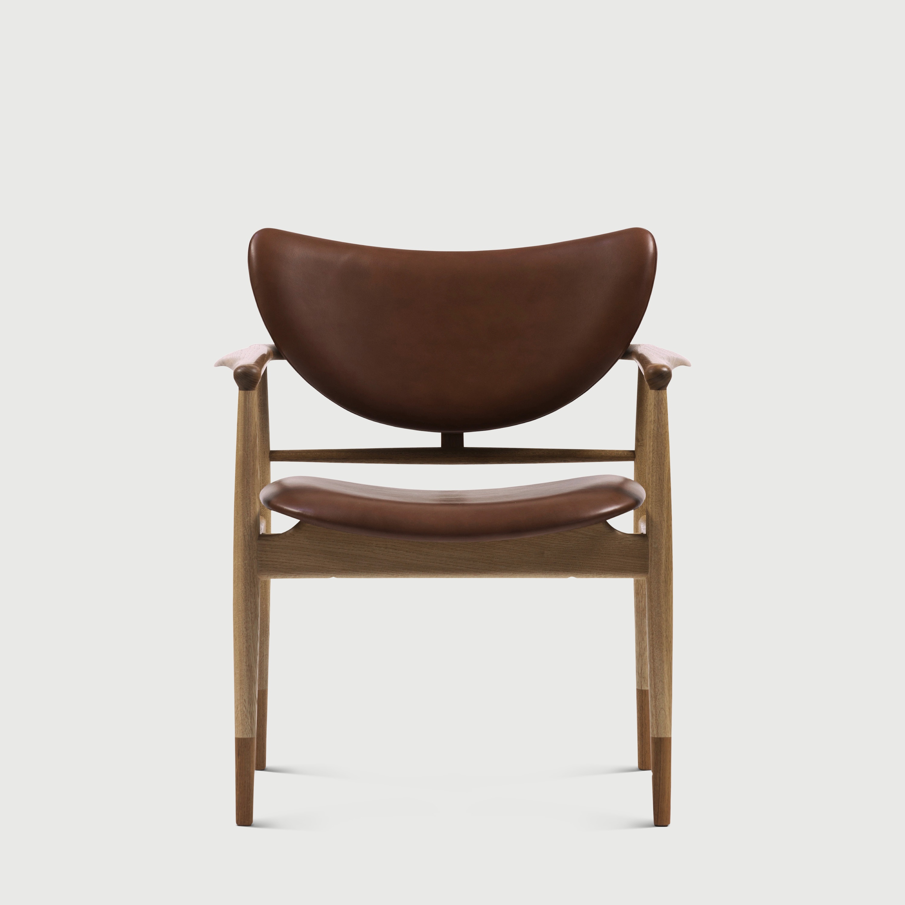 House of finn juhl 48 chair oak dark oil walnut cognac leather 01