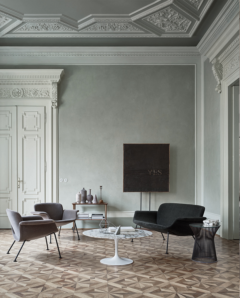 KE0263 KN Collectionand Saarinen Tulip Low Table m