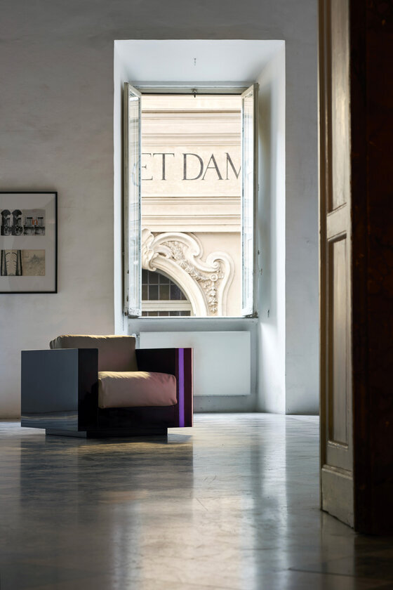 Lella e Massimo Vignelli Saratoga Centro Studi Poltronova SL03