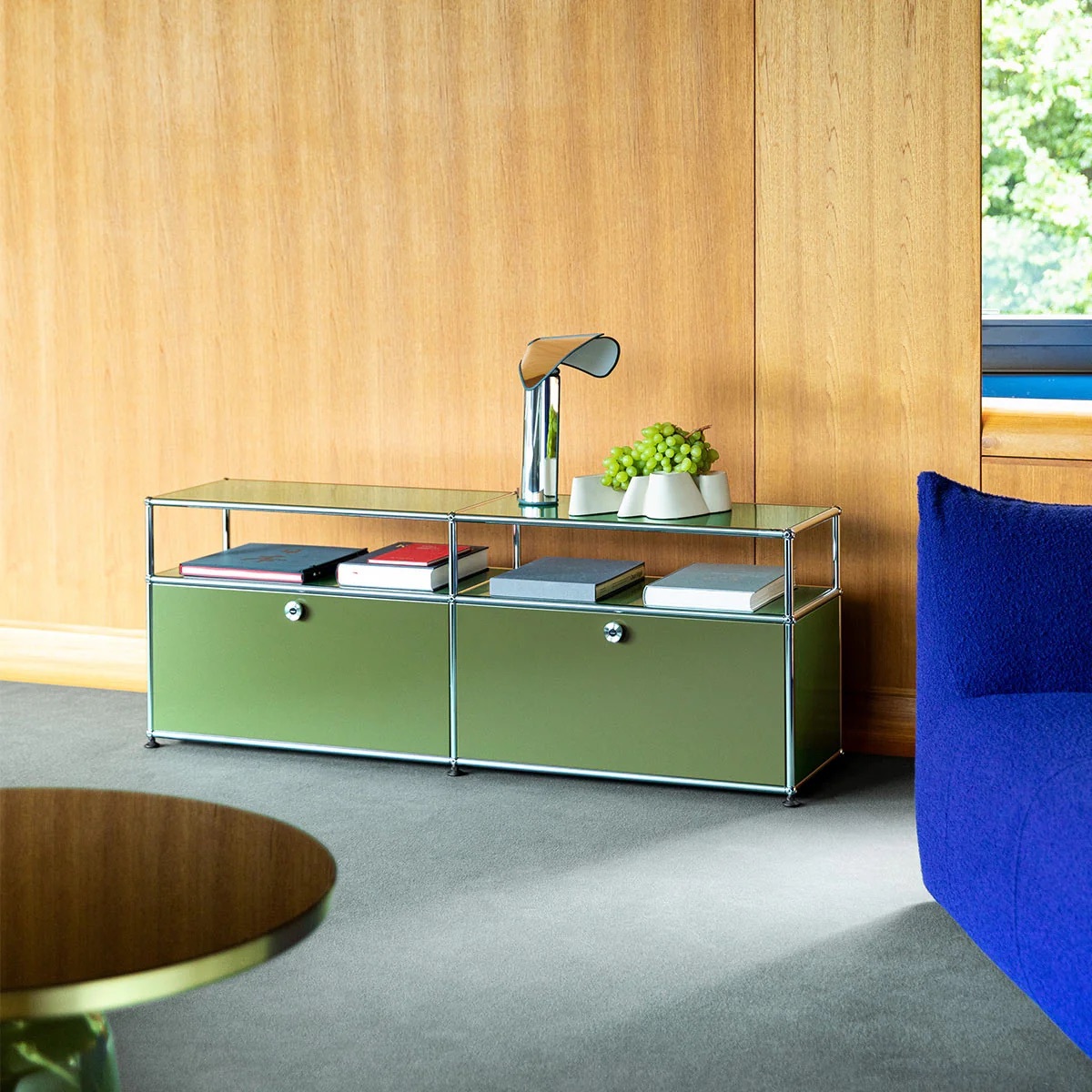 Usm olive green lowboard spotti milano