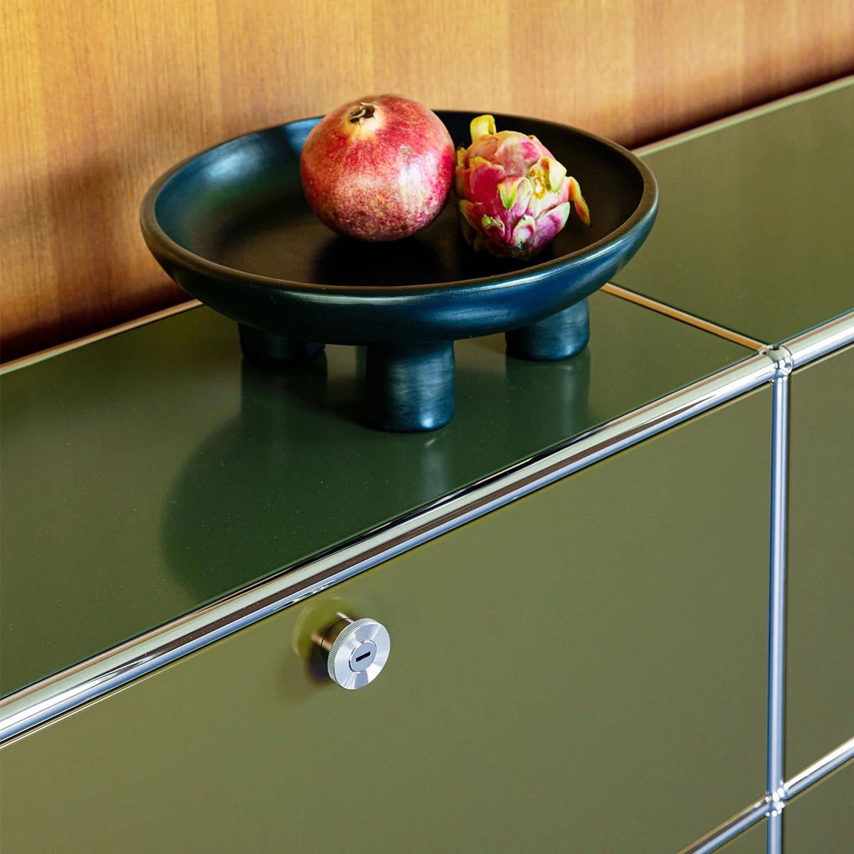 Usm olive green detail sideboard spotti milano